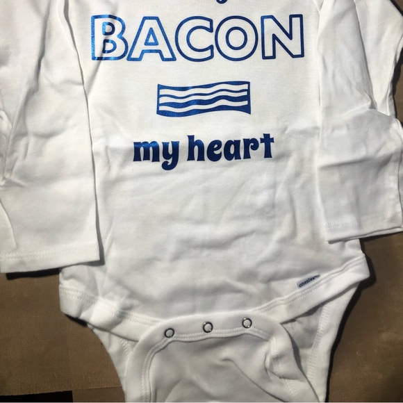 **DON’T GO BACON MY HEART **GERBER baby/ Handmade - Picture 2 of 4